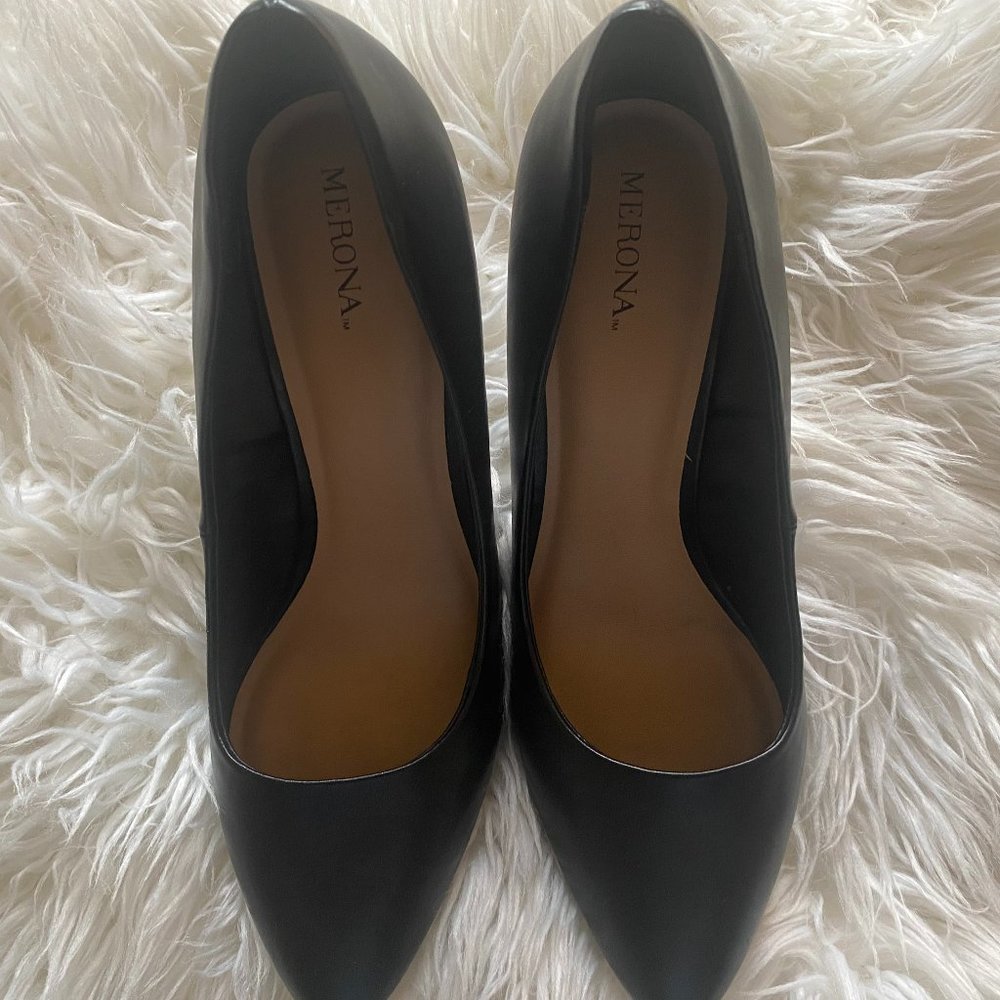 Merona Black Heels Size 8.5 comfortable